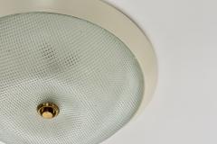 Mid century modern flush mount ceiling light Italy 1960s - 3630406