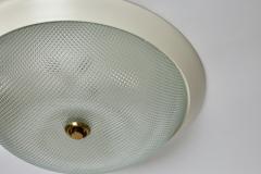 Mid century modern flush mount ceiling light Italy 1960s - 3630407