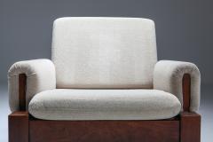 Mid century modern solid Mahohany pair of clubs 1960s - 1480908
