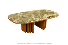 MidCentury Bendixen Marble Teak Coffee Table - 3356365