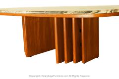 MidCentury Bendixen Marble Teak Coffee Table - 3356367