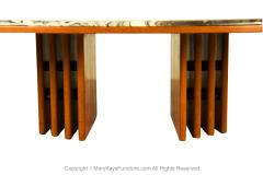 MidCentury Bendixen Marble Teak Coffee Table - 3356369