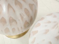 MidCentury Cream Taupe Ceramic Lamps - 1690510