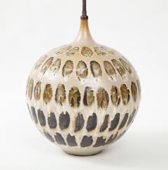 MidCentury Tortoiseshell Glazed Ceramic Lamp - 2646130