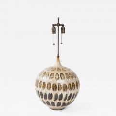 MidCentury Tortoiseshell Glazed Ceramic Lamp - 2649998