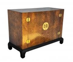 Midcentury Asian Modern Burl Wood Cabinet Credenza Hollywood Regency Chinoiserie - 3617197