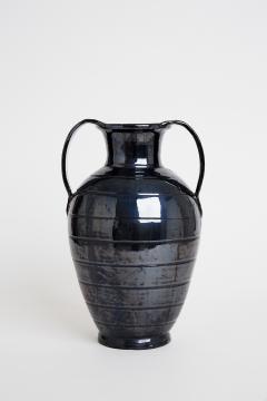 Midcentury Black Ceramic Urn - 1773739