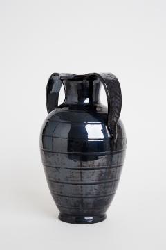 Midcentury Black Ceramic Urn - 1773740