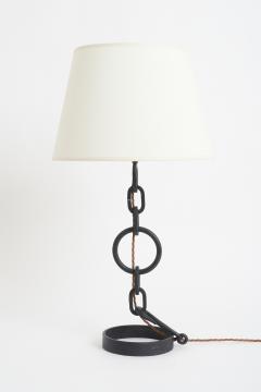 Midcentury Black Chain Table Lamp - 2989957