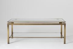 Midcentury Brass Two Tiered Coffee Table - 1495035