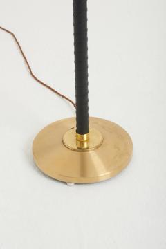 Midcentury Brass and Black Floor Lamp - 2989943