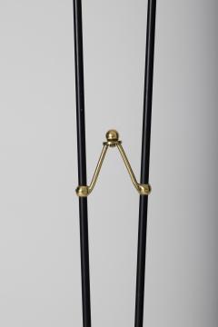 Midcentury Brass and Black Two Arm Floor Lamp - 1451092