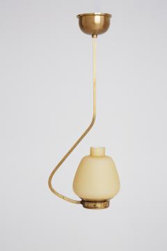 Midcentury Brass and Glass Ceiling Light - 1742353