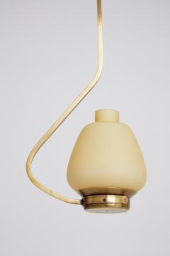 Midcentury Brass and Glass Ceiling Light - 1742354