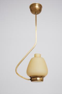 Midcentury Brass and Glass Ceiling Light - 1742356
