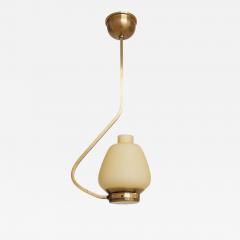 Midcentury Brass and Glass Ceiling Light - 1742403