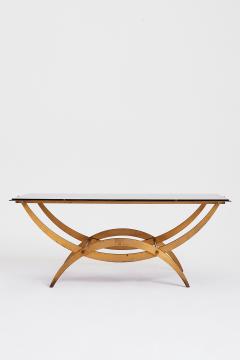 Midcentury Brass and Glass Coffee Table - 1834732