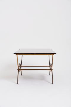 Midcentury Brass and Glass Coffee Table - 1834741