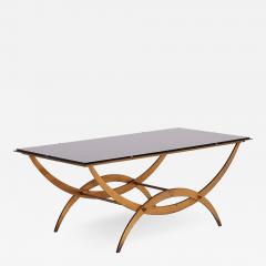 Midcentury Brass and Glass Coffee Table - 1839464