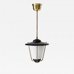 Midcentury Brass and Glass Lantern - 1496202