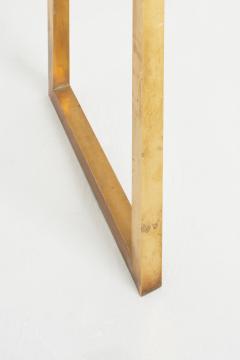 Midcentury Brass and Glass Top Console Table - 3056027