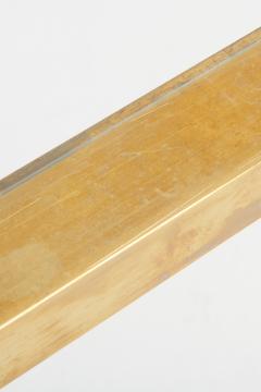 Midcentury Brass and Glass Top Console Table - 3056030