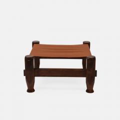 Midcentury Brazilian Stools in Pine and Saddle Leather - 4197139
