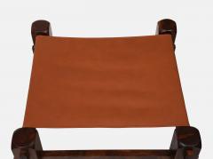 Midcentury Brazilian Stools in Pine and Saddle Leather - 4197156