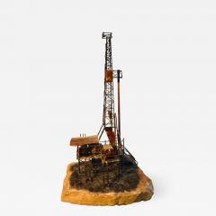 Midcentury Brutalist Oil Rig Tower Sculpture - 834608