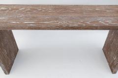Midcentury Cerused Oak Console - 3809934