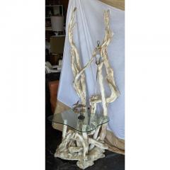 Midcentury Drift Wood Standing Table Lamp - 2775211