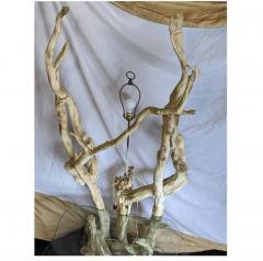 Midcentury Drift Wood Standing Table Lamp - 2775503