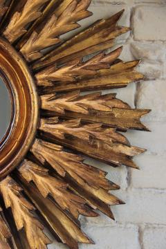 Midcentury French Double Layer Sunburst Mirror With Original Mirror Glass - 837450