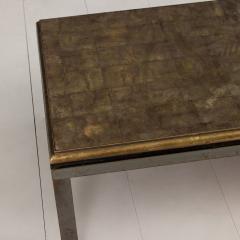 Midcentury French Maison Jansen Bronze and glomis Coffee Table - 4531467