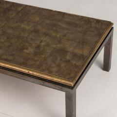 Midcentury French Maison Jansen Bronze and glomis Coffee Table - 4531468