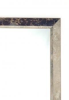 Midcentury Gold Veined Paneled Mirror U S A 1950s - 3611807