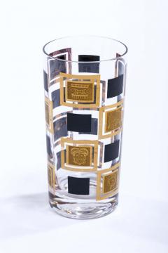 Midcentury Greek Themed 22 Karat Gold Highball Glasses - 1976783