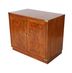 Midcentury Hollywood Regency Burl Wood Nightstands End Tables or Cabinets - 1761685