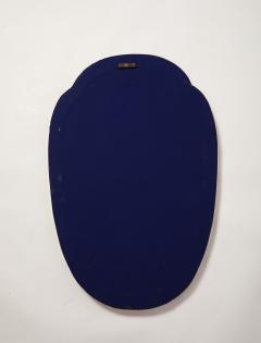 Midcentury Italian Large Shield Shaped Brass Wall Mirror - 4454306