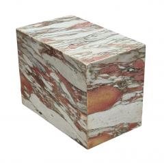 Midcentury Italian Modern Pjnk Gray Marble Cube Cocktail Table or Side Table - 3536380