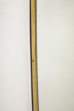 Midcentury Italian Modernist Large Shaped Brass Beveled Wall Mirror - 4398704