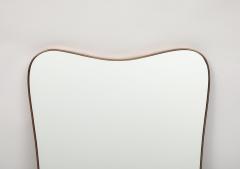Midcentury Italian Modernist Large Shaped Brass Mirror - 4270791