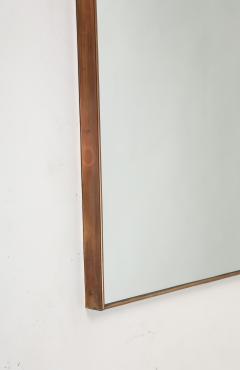 Midcentury Italian Modernist Large Shaped Brass Mirror - 4270810