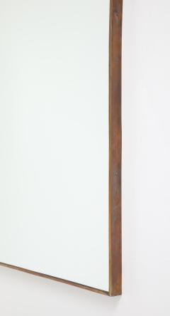 Midcentury Italian Modernist Large Shaped Brass Mirror - 4270811