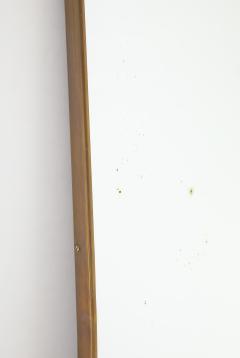 Midcentury Italian Modernist Shaped Brass Wall Mirror - 4484075