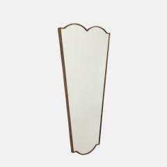Midcentury Italian Shaped Brass Mirror - 4220188