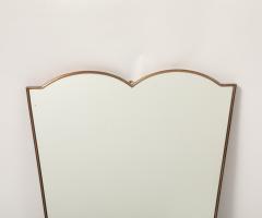 Midcentury Italian Shaped Brass Mirror - 4220190