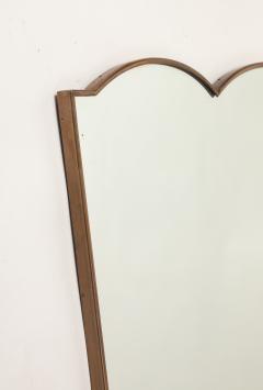 Midcentury Italian Shaped Brass Mirror - 4220191