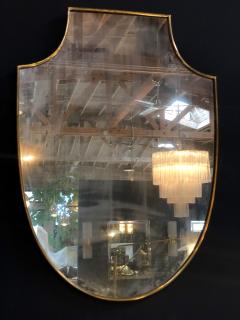 Midcentury Italian Shield Shape Mirror 1960s - 900397