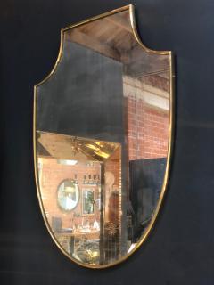 Midcentury Italian Shield Shape Mirror 1960s - 900398
